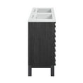 thumbnail image 6 of Cascade 48 in. Black Oak, Double Basin Bathroom Vanity With White, 3-Hole Ceramic Sink Top, 6 of 8