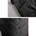 thumbnail image 6 of JoveMarine Men's Outdoor Tactical Cargo Shorts with Multiple Pockets, Belted Waist, Durable Work Shorts for Hiking, Motorcycle and Summer Adventures Black L, 6 of 7