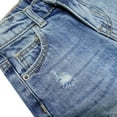 thumbnail image 6 of KIDSCOOL SPACE Little Girls Boys Jeans Shorts,Ripped Stretchy Simple Design Cute Summer Denim Pants,Blue,4-5 Years, 6 of 6