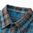 thumbnail image 5 of Aimik Hanes Up to 65% off Clearance Mens Flannel Shirts Jackets Casual Shackets Button Down Long Sleeve Plaid Shirt Lightweight Jackets with Pockets-Blue M, 5 of 5