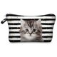 thumbnail image 1 of Jom Tokoy-bolsa organizadora de cosméticos para mujer, neceser negro puro con estampado de gato bonito, bolsa de maquillaje de marca a la moda LIUWENJING unisex, 1 of 2