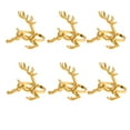 thumbnail image 4 of Dytern Party 6Pcs Decorative Elk Shaped Napkin Rings Buckles Xmas Party Table Napkin Holders Decors, 4 of 11