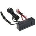 thumbnail image 4 of 3 in 1 Car Thermometer Voltmeter 12V Digital Clock Voltage Tester (Green), 4 of 7