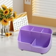 thumbnail image 5 of chaungfeng Small Multifunctional Organizer - 5 Compartments, Desk Home Office Accessory Tray, Plastic Storage Shelf Stationery Pen Stand, Bathroom Countertop Storage (6.3x4.5x3.3 in), 5 of 6