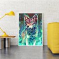 thumbnail image 4 of Cuadros Decorativos Diamante pintura 5D taladro redondo completo mosaico DIY lobo luminoso Kit arte decoración del hogar Ndcxsfigh Nuevos Originales, 4 of 8