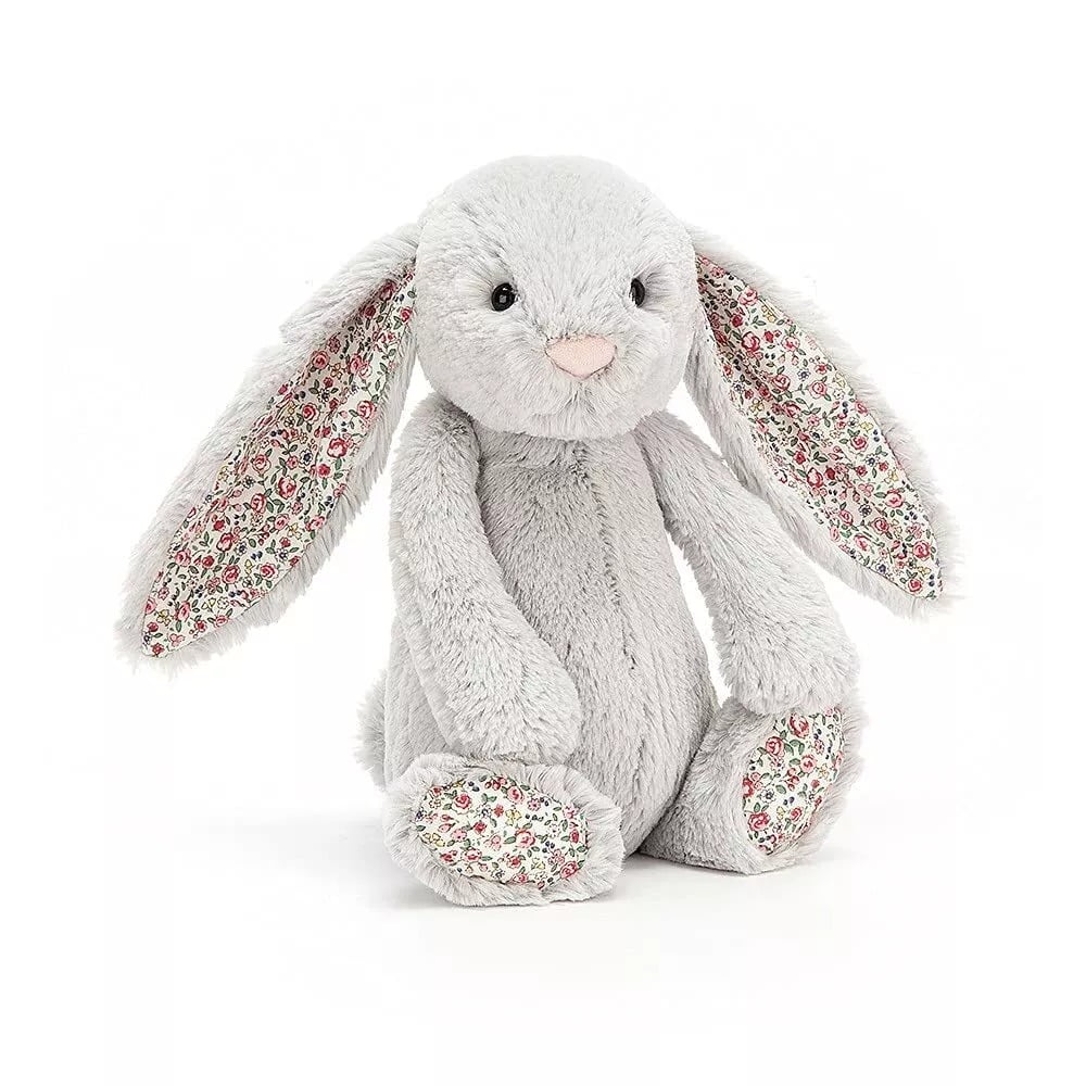 Jellycat Blossom Silver Bunny Stuffed Animal 20*28cm-