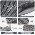 thumbnail image 2 of Cat Litter Mat for Pet Kitty Litter Box,Waterproof Cat Mat Honeycomb Double Layer Design,Soft on Paws,No Slip Cat Litter Trapping Mat,Machine Washable,Anti-Tracking - Grey,23.6 * 15.7", 2 of 7
