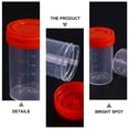 thumbnail image 3 of 25 pcs Plastic Urine Cups Urine Testing Cups Sample Specimen Collection Cups with Lids, 3 of 8