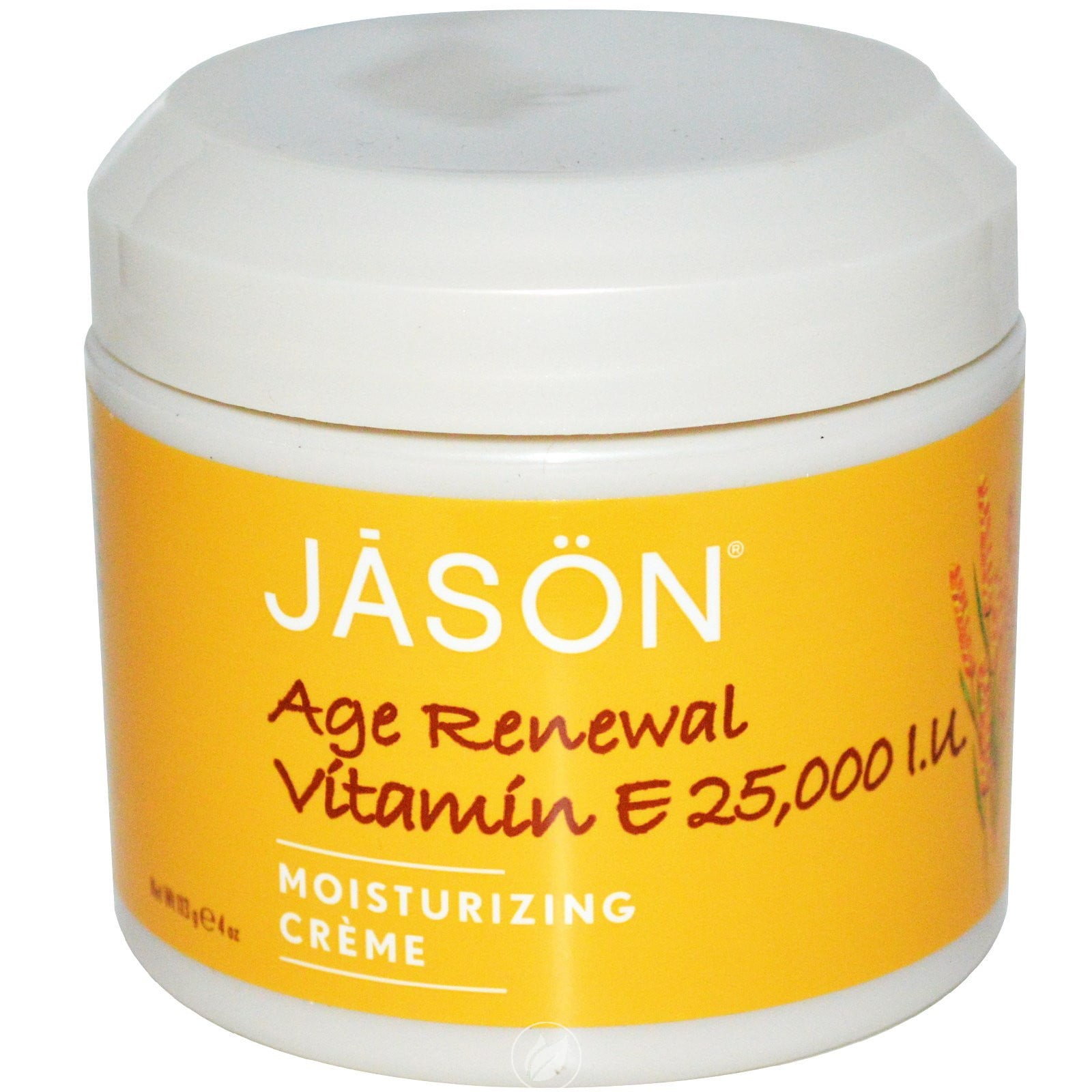 Jason Natural Products Vit E Cream 25,000 IU 4 Ounce, Pack of 2