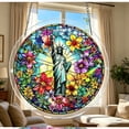 thumbnail image 4 of QuanTara Acrylic Puzzle Suncatcher 83-Piece DIY Horse Stained Glass Window Hanging 7.4in Round Sun Catchers for Home Garden Boho Wall Art Decor, 4 of 6
