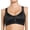 Black, variant on Women's Leonisa 011473 Posture Corrector Back Support Wireless Bra (Black 42DD)