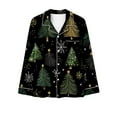 thumbnail image 6 of Xihbxyly Christmas Pajamas for Women, Women's Christmas Printed Pajama Set for Daily Home Wear Two-Piece Pajama Set with Pocket, 6 of 6