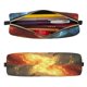 thumbnail image 2 of Disketp Red And Blue Fire Dragon B Estuche de Lápices de Cuero con Cierre, Estuche Compacto para Papelería, Bolígrafos y Accesorios Pequeños, 2 of 7