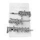 thumbnail image 5 of Conjunto de tres piezas de diamantes de imitación con letras, pinzas para el cabello, accesorios para el cabello, conjunto de tocados, pinza para el cabello, pinza lateral Feliz Sencillez, 5 of 5