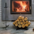 thumbnail image 2 of LOLIPPYY 36 Inch Black Steel Fireplace Poker - Portable Fire Pit Tool for Outdoor Use, and Easy to Handle, 2 of 7