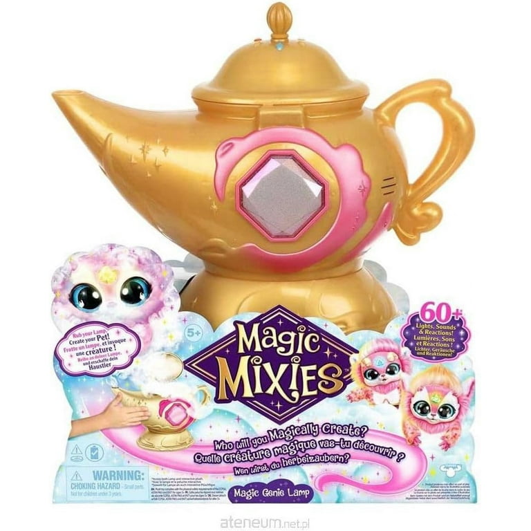 Kids Talking Magic Genie Lamp with Pink Plush Toy, 60+ Sounds