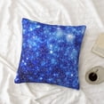 thumbnail image 4 of LNWH Decorative Pillow Covers, Blue Meteor Square Sofa Decorative Knit Pillow Case, 22"x22", 4 of 8