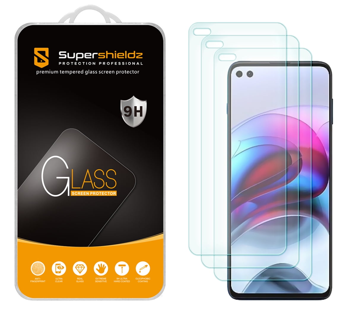 [3-Pack] Supershieldz for Motorola Moto E (2020) Tempered Glass 