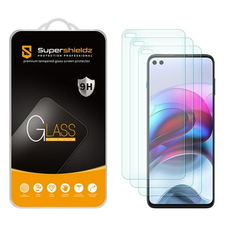 [3-Pack] Supershieldz for Motorola Moto G100 Tempered Glass Screen Protector, Anti-Scratch, Anti-Fingerprint, Bubble Free