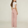 thumbnail image 5 of Girls Linen Pants Kids 2026 Summer Lightweight Casual Beach Baggy Elastic Waist Wide Leg Trousers Athletic Boyfriend Y2K, 5 of 7