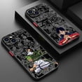 thumbnail image 2 of Funda de teléfono translúcida esmerilada de Anime One Piece para Apple iPhone 15 14 13 12 11 XS XR X 8 7 SE Pro Max Plus Mini, 2 of 5