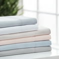thumbnail image 2 of Chanasya 3-Piece Ultra Soft Solid Embossed Checkered Twin Sheets Set - 15 Inches Deep Pocket Luxurious Soft Brushed Microfiber - (1 Flat Sheet, 1 Fitted Sheet & 1 Pillowcase ) Dusty Blue - Twin, 2 of 3