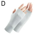 thumbnail image 5 of QHUDLV DHliIQQ Womens Semi-finger Driving Glove Sun Protection Gloves Fingers Ice Summer Fingerless Gloves UV Gloves O0H9 Silk Half, 5 of 5