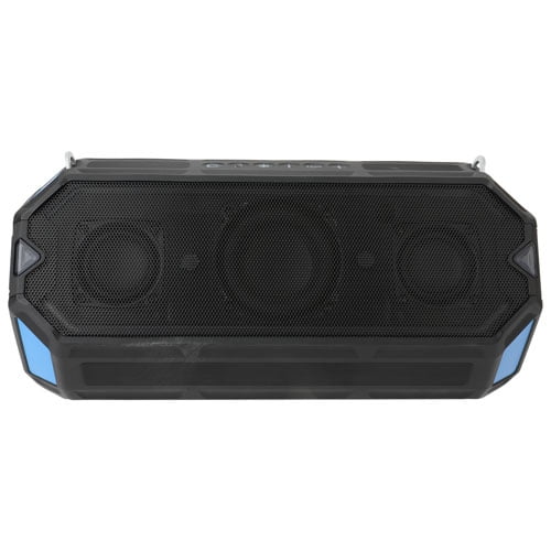 Refurbished Altec Lansing HydraShock Waterproof Bluetooth Wireless Speaker - Black/ Royal Blue - A Grade