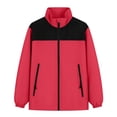 thumbnail image 3 of WRKEKC Windbreaker Jackets for Women Hooded Long Sleeve Zip Up Waterproof Outdoor Jacket with Multiple Pockets, 3 of 6