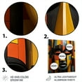 thumbnail image 4 of Designart "Tribal Mask African Kente II" African Tribal Metal Wall Art, 4 of 6