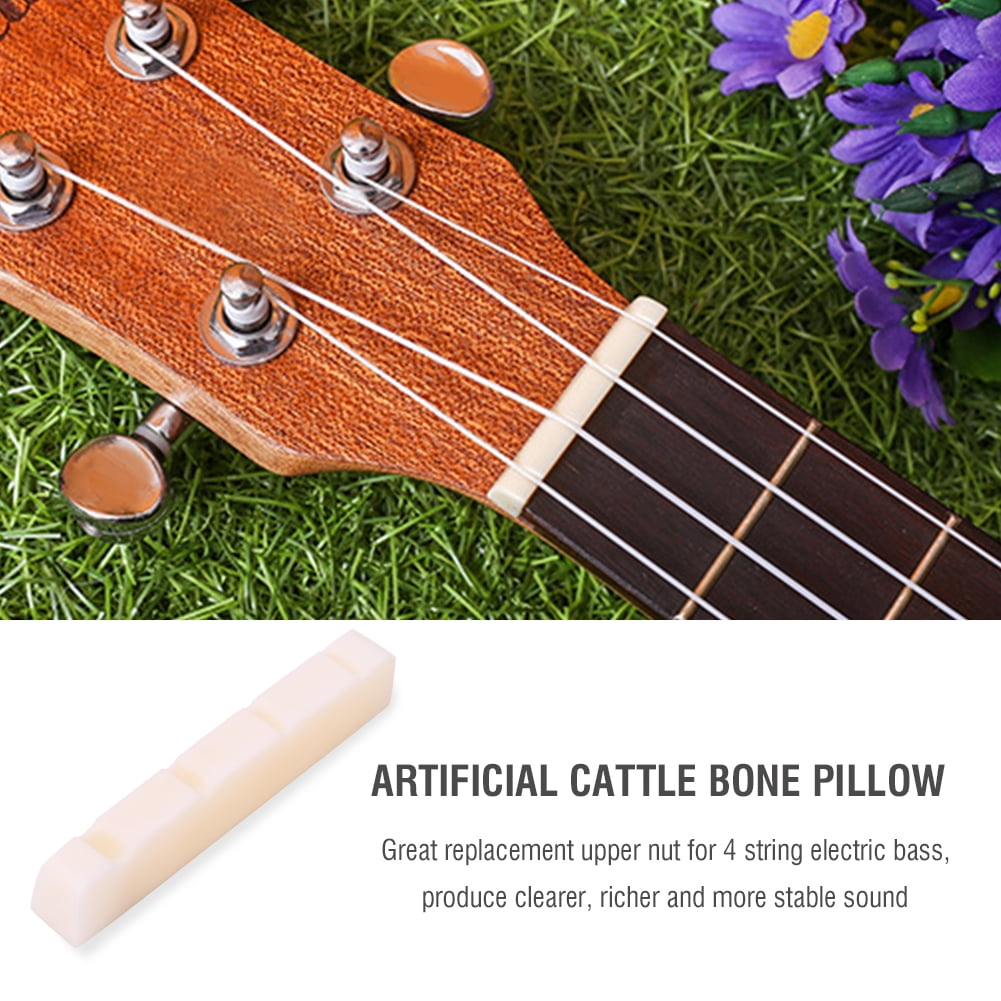 YLSHRF Bone Bass Upper Nut for 4 Strings Electric Basses Instrument