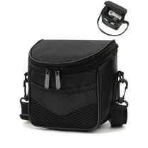 Deago Single Shoulder Crossbody Compact Camera Bag Case for Canon Nikon Sony SLR DSLR Mirrorless Cameras and Lenses, Black