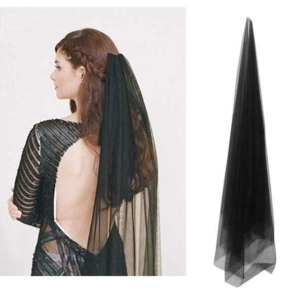 Yardwe photography veils Veil Simple Design Black Hair Accessories for Women Photography