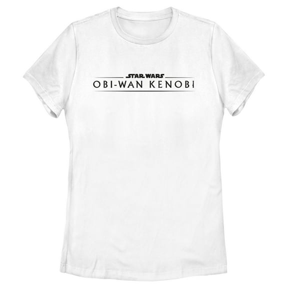 Women's Star Wars: Obi-Wan Kenobi Original Series Logo Graphic Tee White Large