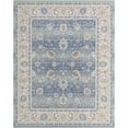 thumbnail image 1 of Unique Loom Whitney Vintage Border Rug 8' x 10' Rectangle French Blue/Ivory, 1 of 2