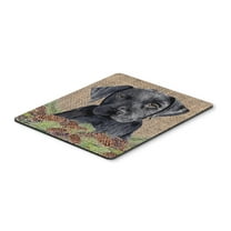 Carolines Treasures SC9045MP "Labrador Faux Burlap and Pine cones Mouse Pad Hot Pad or Trivet" Large multicolor