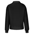 thumbnail image 4 of Timegard Quarter Zip Pullover for Women Long Sleeve Sweatshirts Fall Winter Loose Tops Solid Color, 4 of 5