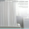 thumbnail image 3 of Bath Bliss 70" x 72" PVC Solid Bathroom Curtain Shower Liner, White, 3 of 6