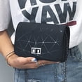 thumbnail image 1 of Bolso bandolera de hombro pequeño con cadena de impresión geométrica de cuero PU Vintage para mujer, 1 of 5