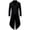 Black, variant on Ikevan Men'S Women'S Unisex Gothic Windbreaker Retro Tuxedo Literary Retro Pirate Coat