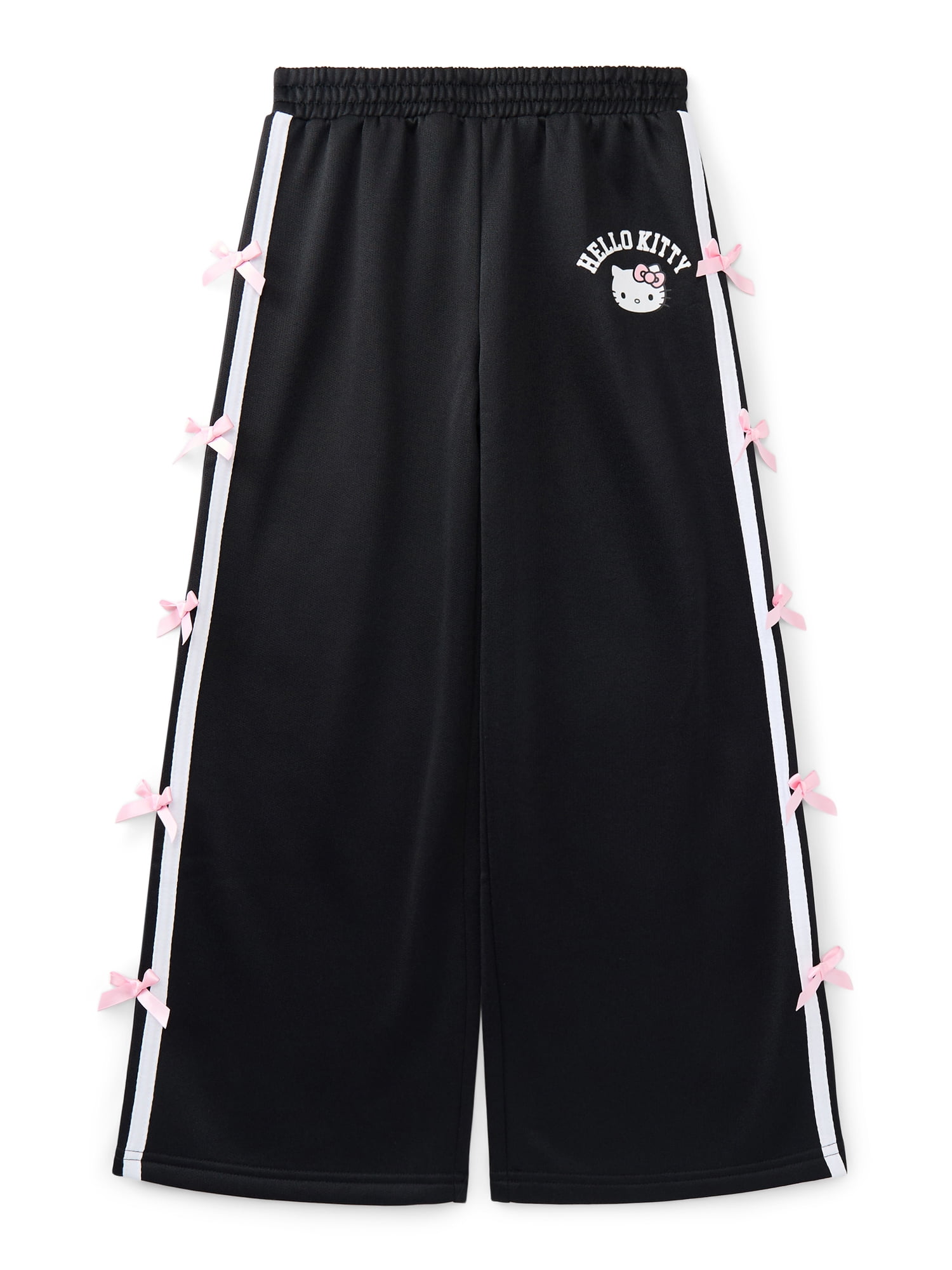 Hello Kitty Girls Active Track Pants with Side Bows, Sizes 4-16