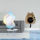 thumbnail image 2 of Reloj De Espejo Acrílico Con Forma De Gato Ondulado, Adorno De Pared Decorativo Moderno, Espejo De Maquillaje Silencioso Para Colgar En El Baño, La Cocina O La Oficina. Ideal Como Regalo De, 2 of 8