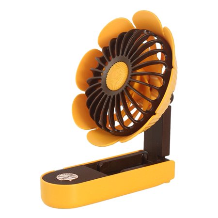 

USB Fan Camping | USB Rechargeable Portable Sunflower Shape Table Fan | Quiet Summer Supplies with 3 Speeds Adjustable for Women Men Boys Girls