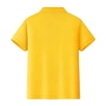 thumbnail image 7 of Abcomgle Boys Golf Shirts 12-14 Short Sleeve Pique Polo Shirt Button Closure Solid Color School Uniform Shirts Soft Collared Fall Back to School Clothes, 7 of 7