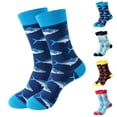 thumbnail image 3 of Chaussettes à Moins de 5$ Imprimé Multicolore pour Femmes Filles Série Océan Motif Coloré Mignon, 3 of 3
