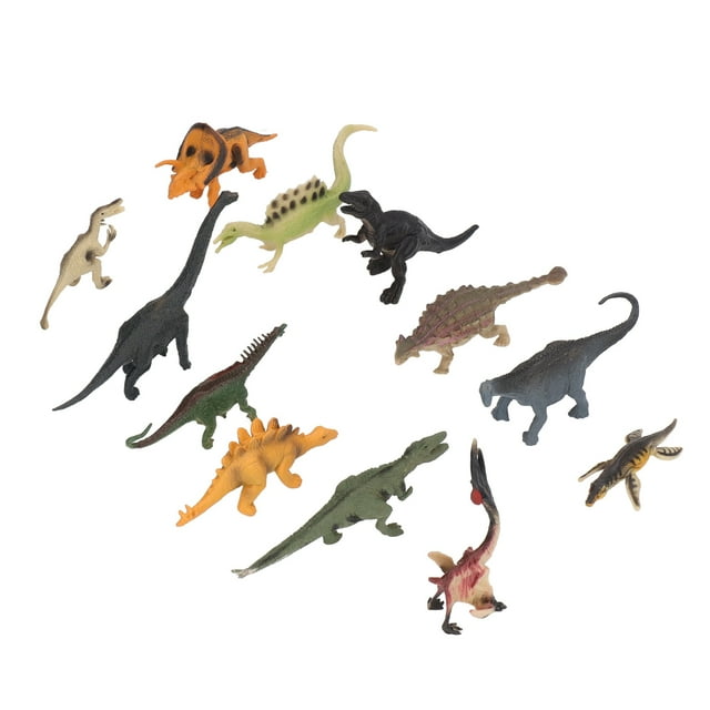 Mini Figuras De Dinosaurios, Pequeños Detalles De Pintura De Estatuillas De Dinosaurios, Colores Vibrantes Suaves E Inodoros De PVC Para Juegos Imaginativos Mgaxyff Dinosaur Toy