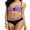 Dark Purple, variant on Gradient Two Piece Swimsuit for Womens Triangle Bikini Sets Slim Straps