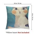 thumbnail image 4 of Material Square Cartoon Cats Sofa Pillow Covers Indoor Home Decorative Cute Pillowcase Comfortable Cushion Cover for Bed Sofa car, 4 of 7