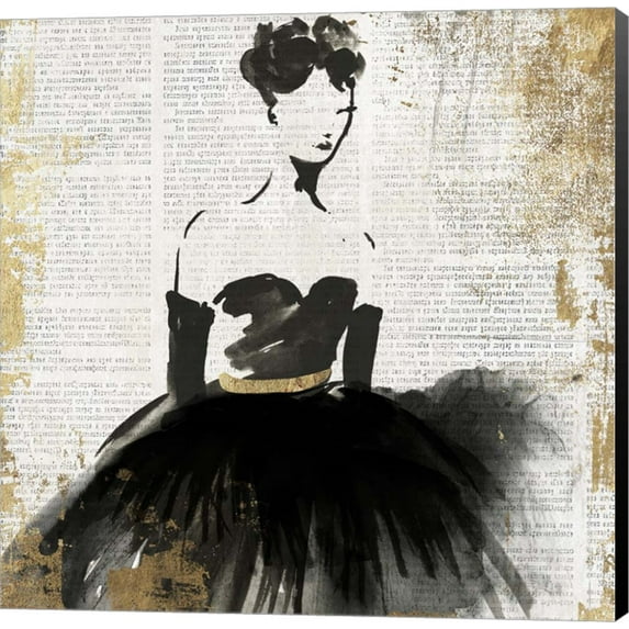 Lady in Black II by Posters International Studio, Canvas Wall Art
