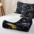thumbnail image 4 of Homewish Univers Moon Sun Twin Quilt Set, Psychedelic Stars Twin Coverlet Set, 2-Piece 1 Bedspread and 1 Pillowcase, 4 of 7